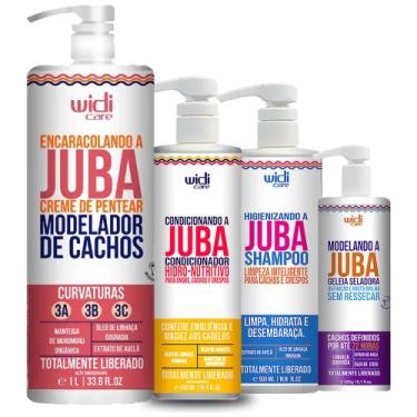 Imagem de Kit Widi Care Juba Encaracolando 1L, Shampoo, Cond e Geleia