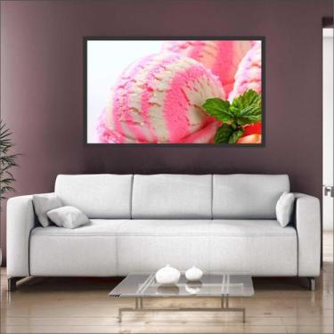 Imagem de Quadro Decorativo Sorveterias Sorvete Gourmet Com Moldura TT14 - Vital