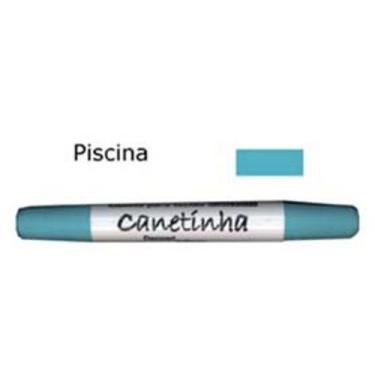 Imagem de Caneta para Tecido Decorart Ponta Dupla, PISCINA