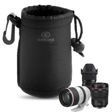Imagem de Estojo Acolchoado Neoprene Greika LB-L Para Lentes Até 17cm