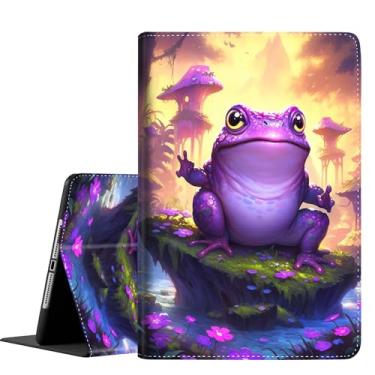 Imagem de Capa para Samsung Galaxy S6 Lite, capa fina e dobrável com ativar/desativar automaticamente para Samsung Galaxy Tab S6 Lite 10,4 polegadas 2022/2020 P610/P613/P615/P619, sapo roxo