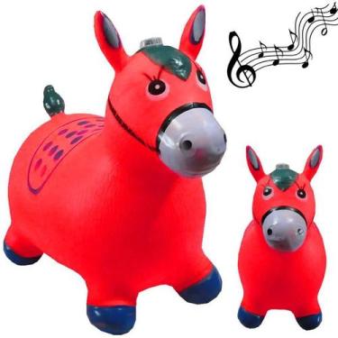 Imagem de Cavalinho Upa Upa Pula Pula infantil Com Musica e luz - Lynx Produções