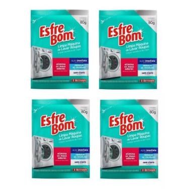 Imagem de Kit 4 Produto Limpa Máquina Lavar Roupa Elimina Maus Odores - Bettanin