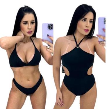 Imagem de Kit Biquíni + Body Suplex Preto - Gringas Model