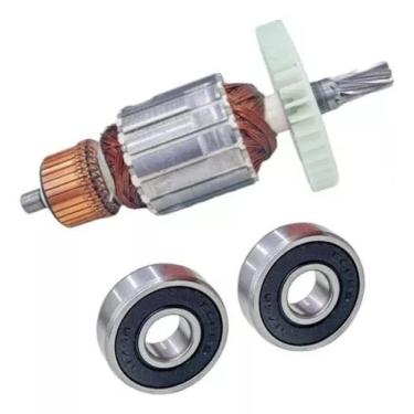 Imagem de Induzido + Rolamentos Para Serra Circular Makita 5902b 220v - Bolte