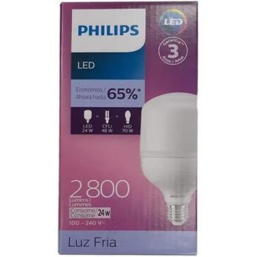 Imagem de Lâmpada Led 24w 2800 Lumens Phillips Base E27 6500k Branca - Philips