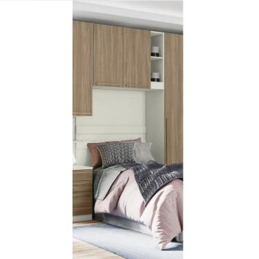 Imagem de Ponte Solteiro Modulado 2 Portas Seletto Henn, Areia HP com Jequitibá