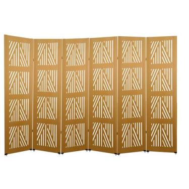 Imagem de Biombo Mauri 6 Folhas c/ 12 Pezinhos - ComercialMasul