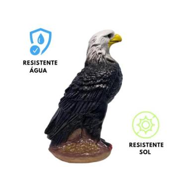 Imagem de Gavião Espanta Pombo E Passarinhos 36 Cm Em Gesso - AVB DECORAÇÕES