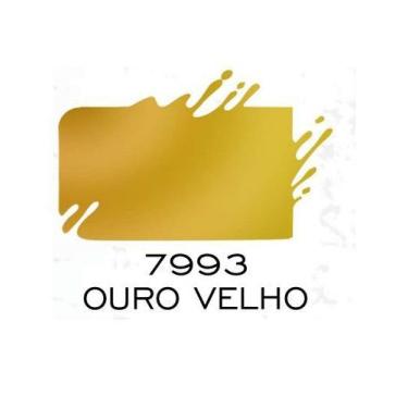 Imagem de Tinta Pva Metal 100 Ml Artesanato True Colors, OURO VELHO