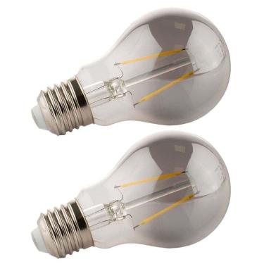 Imagem de Lâmpada Led Fumê Kit 2 Unid. 30w Iluminação Branco Quente Vintage Retrô Multifilamento Luz Casa