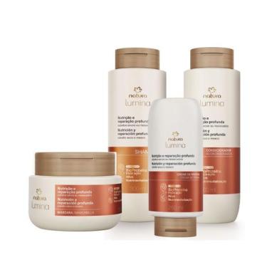 Imagem de Kit Cronograma Nutrição Shampoo Condicionador Máscara Creme de Pentear