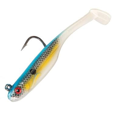 Imagem de Strike King (SKHM414-590) Isca de pesca Homing Minnow, isca de natação de plástico macio pré-equipada, otimizada para sonar ao vivo, perfil realista de peixinho, 10 cm, 1/113.4 g, gancho 3/0, pacote