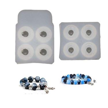Imagem de Yalulu 2 peças de molde de resina para pulseira de cabeça de crânio, brincos e pingentes, joias, molde de fundição de resina de silicone para fazer joias, artesanato faça você mesmo