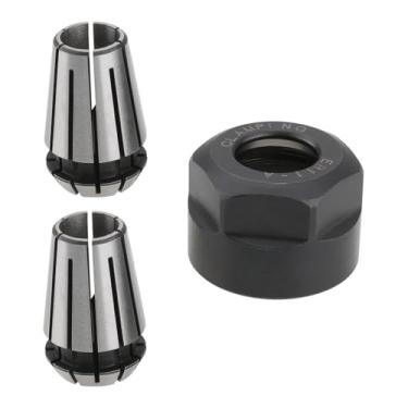 Imagem de Create idea 1 conjunto ER11 conjunto de porcas de mola ER11 pinça ER11 1/4 polegada com porca de fixação ER11 adequada para ferramenta de fresagem de torno mecânico de gravação CNC