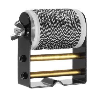 Imagem de PATIKIL Fio para servir corda arco arco arco 131 jardas/120 m, 0,02 pol. / 0,4 mm de diâmetro fio para amarrar Peep Sight Nock composto arco recurvo, preto/branco