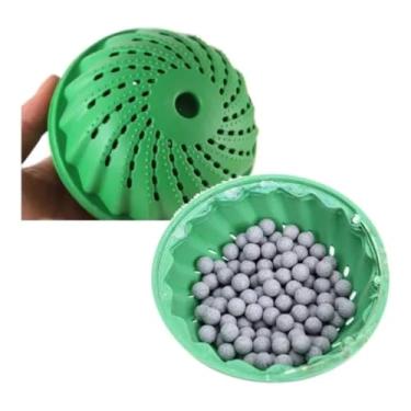 Imagem de Bola Mágica para Lavar Roupas Remove Fiapos Pelos e Sujeira sem Sabão Econômica Ecológica e Reutilizável – Alta Eficiência Dura até 1500 Lavagens Ideal para Roupas Limpas sem Produtos Químicos