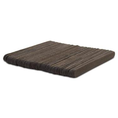 Imagem de Palitos de picolé pretos para artesanato 11,4 cm (4-1/5.1 cm), pacote com 100 palitos de artesanato, bastão de cera, palitos de madeira para artesanato, perfeito para decorações de Natal e decoração