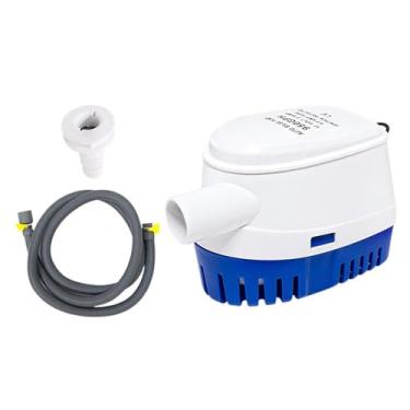 Imagem de Wswqop Bombas de porão elétrica Submersa marinha, acessórios de bomba suprimentos portáteis com barril de troca de flutuação, bomba de água para piscina, G950