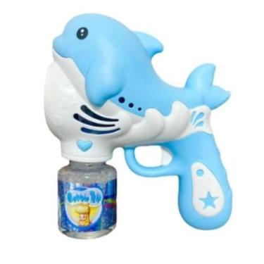 Imagem de Brinquedo Golfinho Lançador De Bolhas de Sabão Bubble Azul - Toy king
