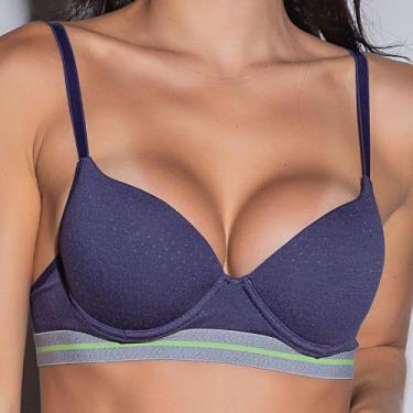 Imagem de Sutiã de base em visco air new (801) - Amo Lut, Azul, 46