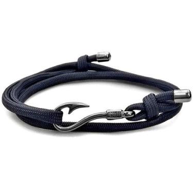 Imagem de Pulseira Gafeno De Âncora Masculina Marinho - Gafeno Acessórios, PP