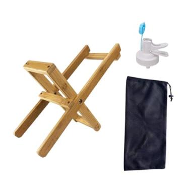 Imagem de WeiLaiKeQi Jarro de água Stand Water Jug Solder com dispensador de água de salto de água Stand Bamboo para acampar para a escola em casa acampar, Diâmetro Da Boca de 4.5 Cm