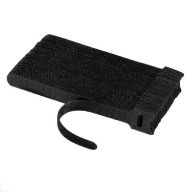 Imagem de 50 Abraçadeira Organizador de Cabos e Fios Presilha Com Crepe 15cm Fixador Reutilizável Serve em Plantas cabos USB Chicote