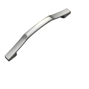 Imagem de Puxador de armário de cozinha prateado, porta de armário, gaveta, café, vermelho, moderno, maçanetas, simples, maçaneta de porta de guarda-roupa, ferragens, 128 mm, prata