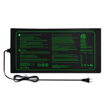 Imagem de Tapete térmico de mudas com certificação ETL, almofada de aquecimento hidropônico quente para início de sementes internas, fabricação de cerveja e estufas, tapete térmico durável à prova d'água para