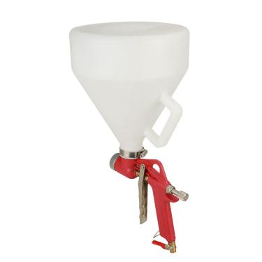 Imagem de Textura da Parede do Teto Air Spray Gun Drywall Render Gesso Pintura Sturdy Easy Control Alumínio Cup 6L para Trabalhadores Profissionais