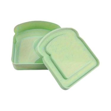 Imagem de Recipiente De Sanduíche De Plástico Reutilizável, Lancheira Em Forma D