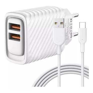Imagem de Carregador de Celular ultra rápido INOVA 3.1 Tipo C 2USB - Lenox