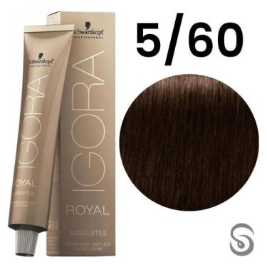 Imagem de Schwarzkopf Igora Absolutes Coloração 5/60 Castanho Clato Marrom Natur