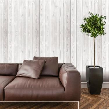 Imagem de Papel De Parede Adesivo Ripado   Madeira Lavável Cozinha  3 metros