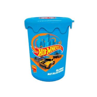 Imagem de Slime Hot Wheels Metalizado 180g Sortido Doce Brinquedo Gele