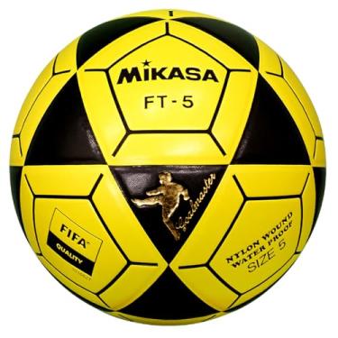 Imagem de Bola de futvôlei MIKASA FT5 Goal Master, tamanho 5, preto/amarela