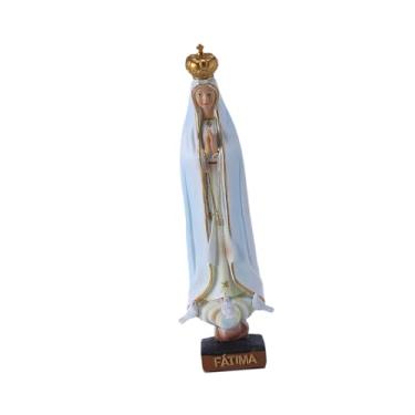 Imagem de Ioensy Estátua Católica Resina Figurina Coleção Versátil Ornamento Virgem Mary Figura para Presente Party Bookshelf Desktop Housewarming