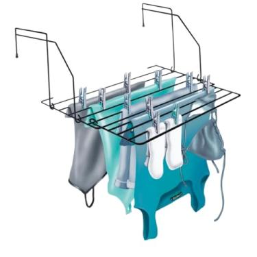 Imagem de Varal De Chão Para Seca Roupas Reforçado Retrátil Casa Apartamento Lavanderia(Portátil - Preto)