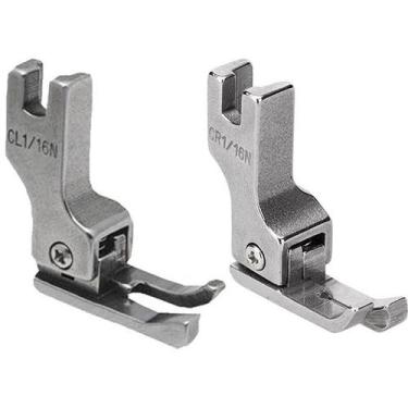 Imagem de 2 Calcador Compensado Pesponto 1/16N Dir Esq Reta Industrial - Evolver