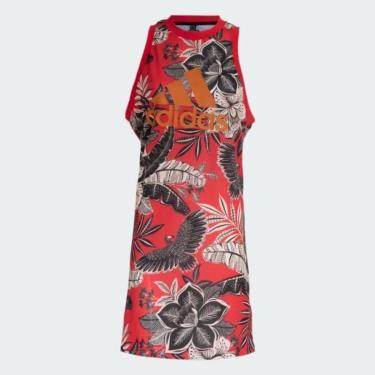 Imagem de Vestido Adidas Flamengo x Farm Rio - IM9953 Cor:;Tamanho:P;Gênero:Mulher-Feminino