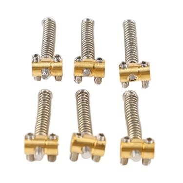 Imagem de Selas de Latão de 6pcs para TL Tailpiel Telecaster Peças de Substituição de Guitarra Elétrica