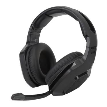 Imagem de Fone de Ouvido para Jogos, Redução de Ruído Ativo Móvel Foneco Multifuncional de Baixa Latência para PC para PS 5, PS 4, Conectividade USB (Preto)