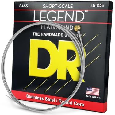 Imagem de DR Strings Cordas de baixo de a o inoxid vel Flatwound Hi-Beam (45-105)
