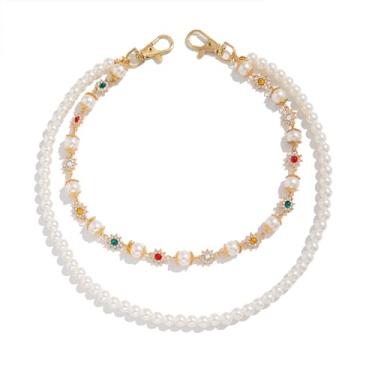 Imagem de HETICA Cinto de corrente para calças de strass em camadas – Corrente de cintura de metal elegante com decoração de cristal, shorts, saias, roupa urbana de festa e acessório de moda diário