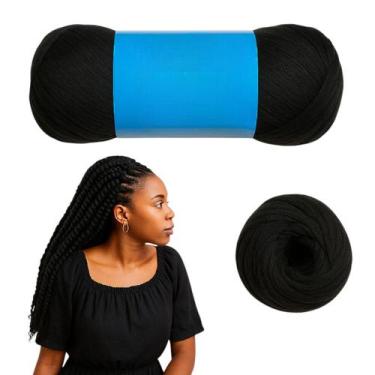 Imagem de Kit 5 rolos fio Panamá importado para Tranças Box Braids 80g - Genéric