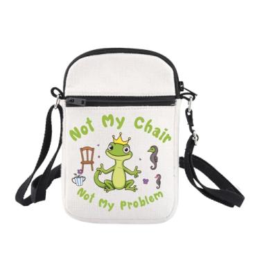 Imagem de Bolsa tiracolo Lizard Gifts Not My Chair Not My Problem Citação sarcástica engraçada presentes humorísticos bolsa transversal para celular