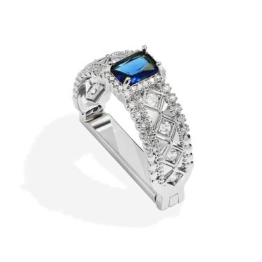 Imagem de YYBONNIE Anel masculino de cristal cintilante, fecho de gravata, prendedor de gravata, acessórios de gravata com caixa para presente de joias de casamento, Dourado, G