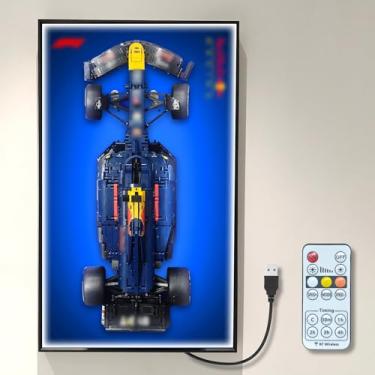 Imagem de WETCEAOM Display Wallboard for Lego Technic Oracle Red Bull Racing RB20 F1 42206 with LED Light, Compatible with F1 Car Frame, Wall Art for Lego Car Wall Mount Display Lover(No Model!)