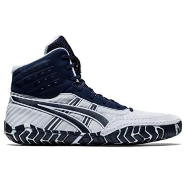 Imagem de ASICS Men's Aggressor 4 Wrestling Shoes, 4M, SoftSky/Midnight